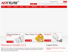 Tablet Screenshot of nextliteelectricals.com